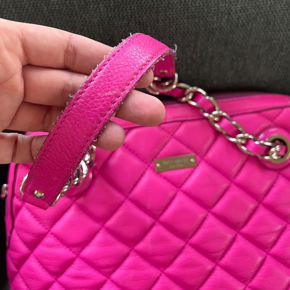 Kate Spade Bright Pink Quilted Women's Purse - Picture 11 of 15